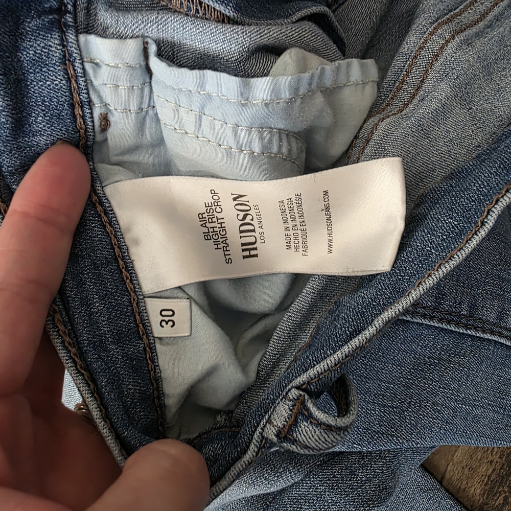 * Hudson Jeans Premium Light Blue Straight Leg Size 30 - Picture 9 of 10